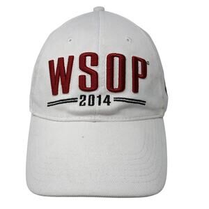 WSOP 2014 Rio Strapback Baseball Cap White OS Embroidered World Series Of Poker